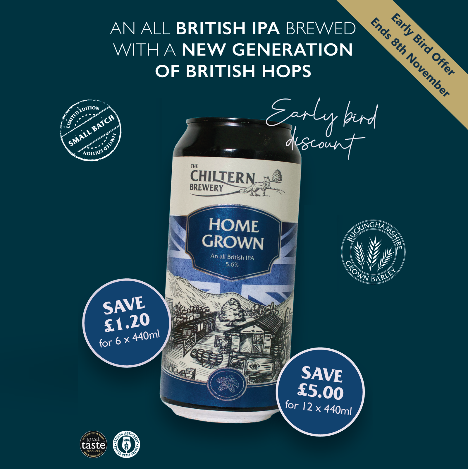 Home Grown 440ml Can Singles - Early Bird Ends 8th Nov