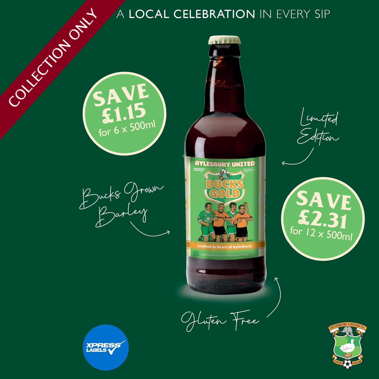 Aylesbury United Ducks Gold 4.8% - 500ml