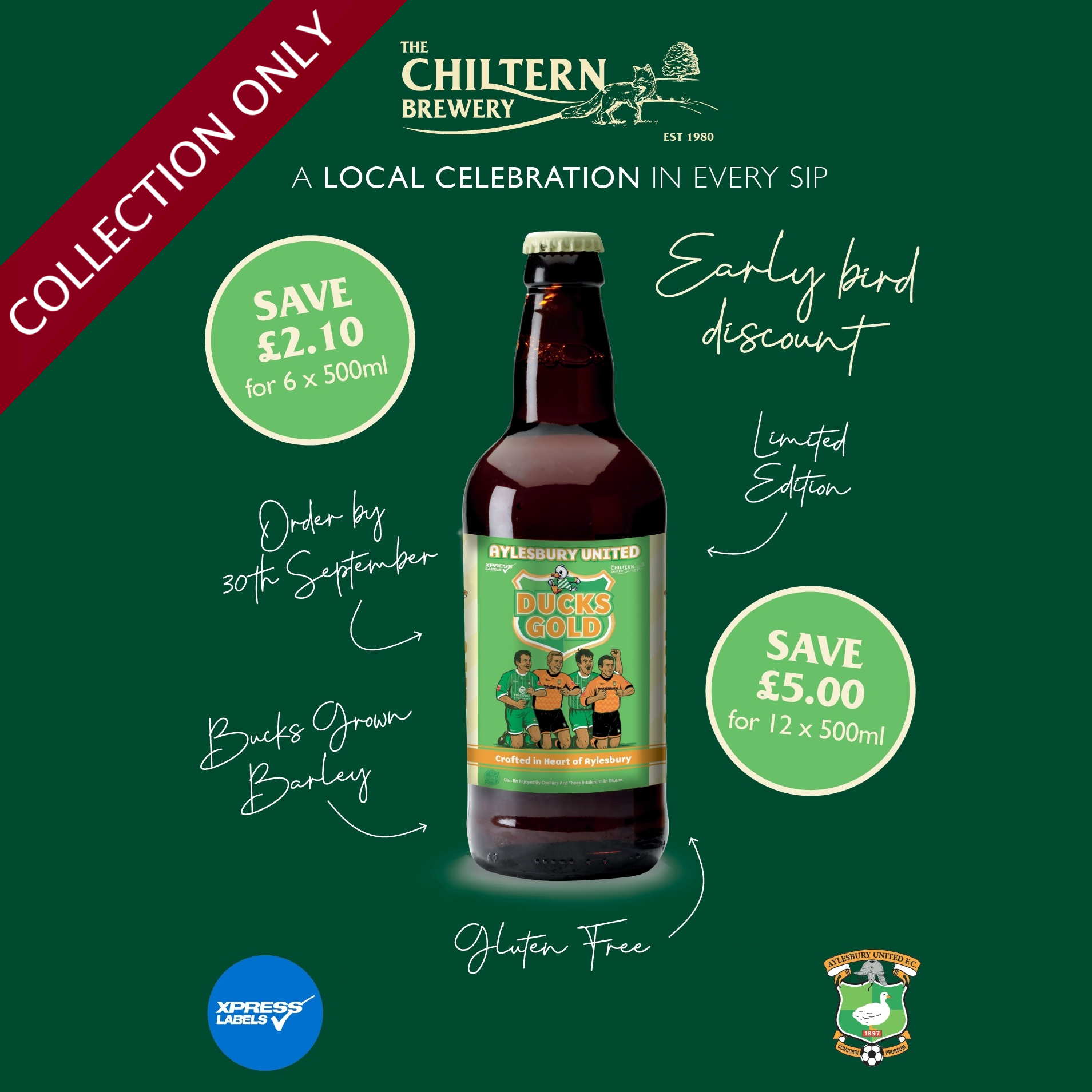 Aylesbury United Ducks Gold 4.8% - 500ml