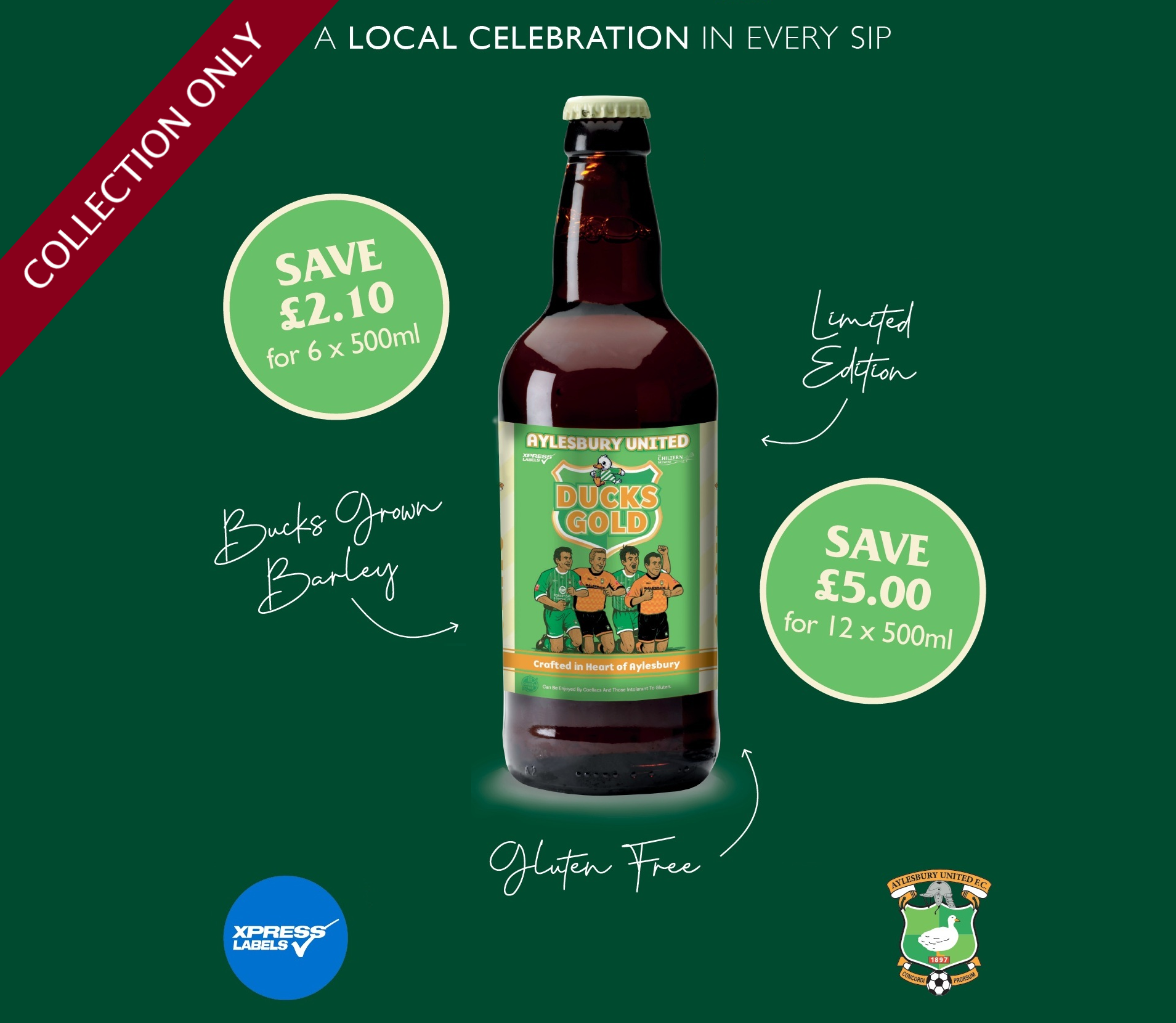 Aylesbury United Ducks Gold 4.8% - 500ml