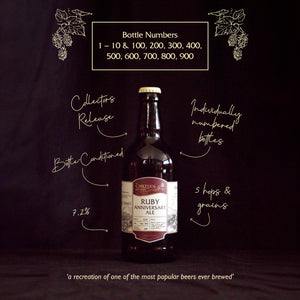 Ruby 500ml bottle 7.2% Singles - Bottle Number's 1-10 and 00's Numbers