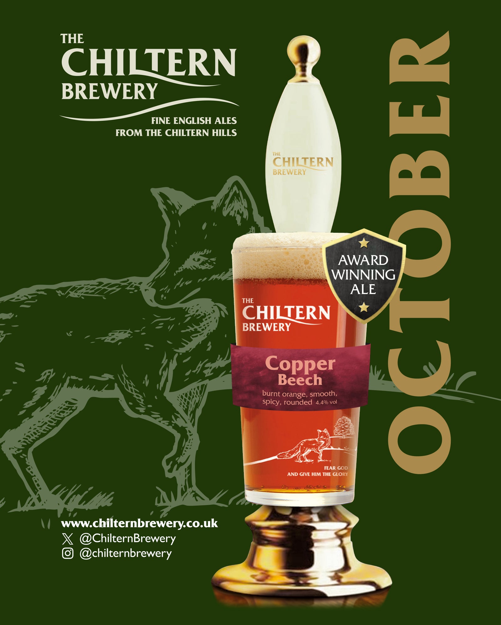 Copper Beech Autumn Ale 4.4%- Growlers and 2 & 4 Pints for Collection