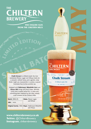 Chalk Stream - Growlers and 2 & 4 Pints for Collection