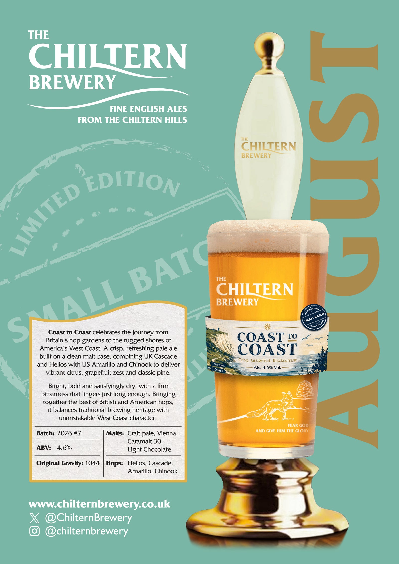Coast to Coast - Growlers and 2 & 4 Pints for Collection