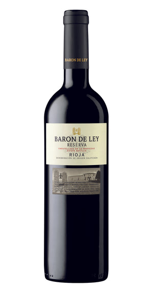 A bottle of Baron de Ley Reserva